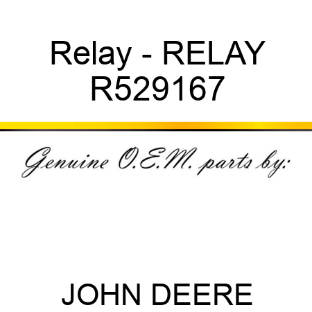Relay - RELAY R529167