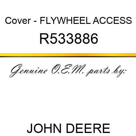 Cover - FLYWHEEL ACCESS R533886