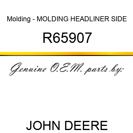 Molding - MOLDING, HEADLINER, SIDE R65907