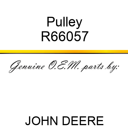 Pulley R66057