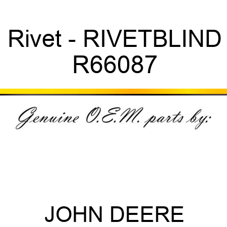 Rivet - RIVET,BLIND R66087
