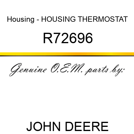 Housing - HOUSING, THERMOSTAT R72696