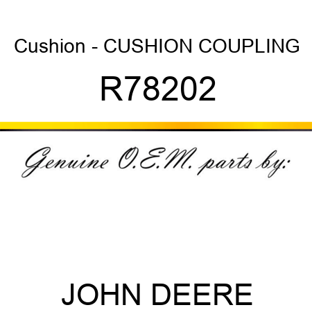 Cushion - CUSHION, COUPLING R78202