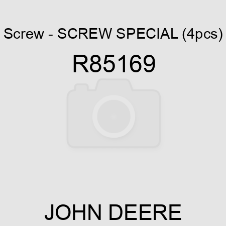 Screw - SCREW, SPECIAL (4pcs) R85169