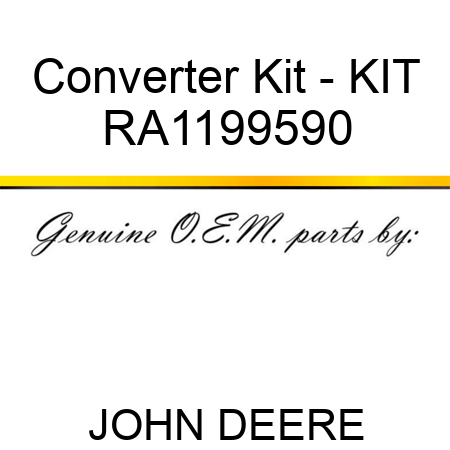 Converter Kit - KIT RA1199590