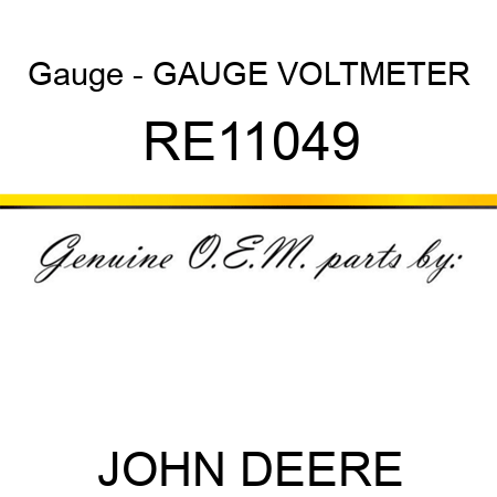 Gauge - GAUGE, VOLTMETER RE11049