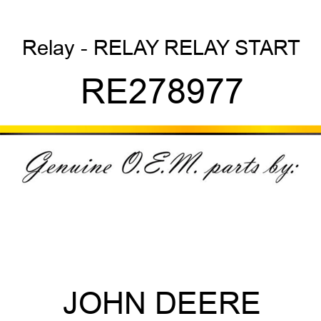 Relay - RELAY, RELAY, START RE278977