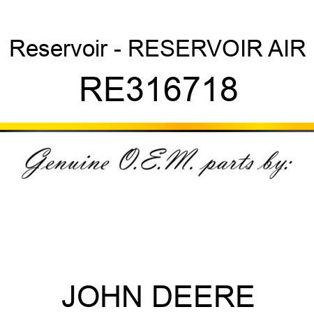 Reservoir - RESERVOIR, AIR RE316718