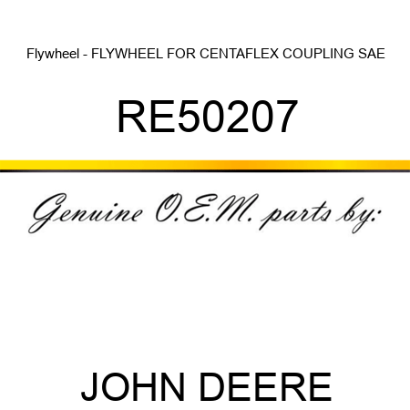 Flywheel - FLYWHEEL FOR CENTAFLEX COUPLING SAE RE50207