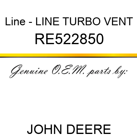 Line - LINE, TURBO VENT RE522850