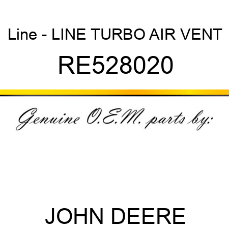 Line - LINE, TURBO AIR VENT RE528020
