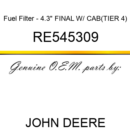 Fuel Filter - 4.3