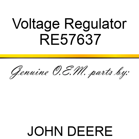Voltage Regulator RE57637