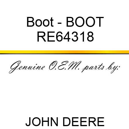 Boot - BOOT RE64318