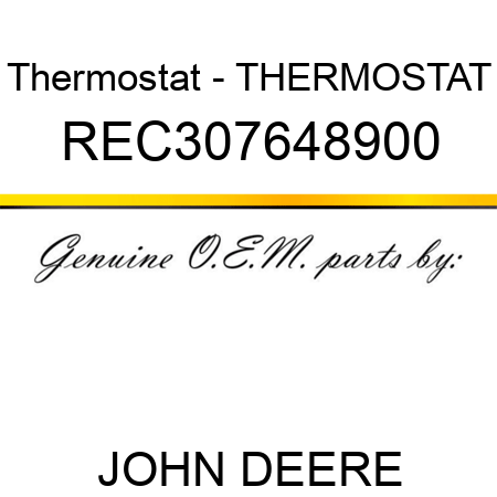 Thermostat - THERMOSTAT REC307648900