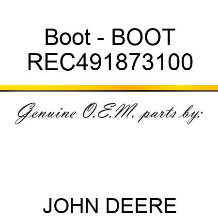 Boot - BOOT REC491873100