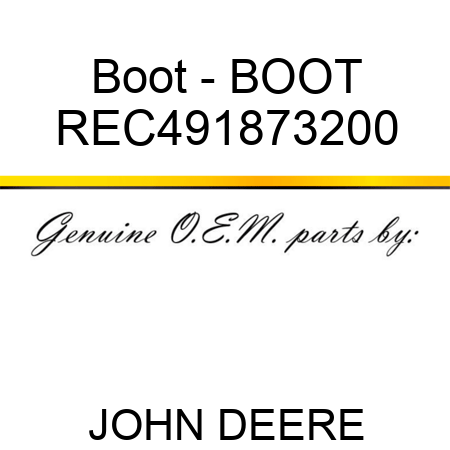 Boot - BOOT REC491873200