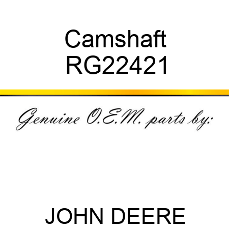 Camshaft RG22421