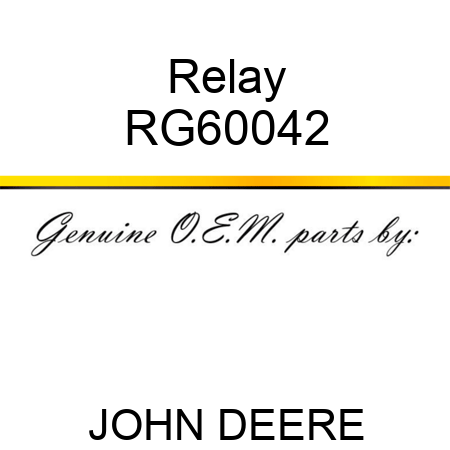 Relay RG60042