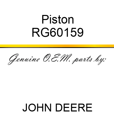 Piston RG60159
