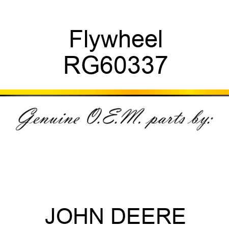 Flywheel RG60337