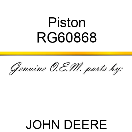 Piston RG60868