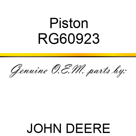 Piston RG60923