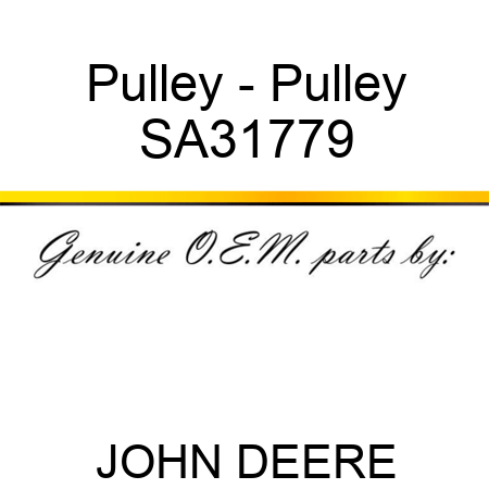 Pulley - Pulley SA31779