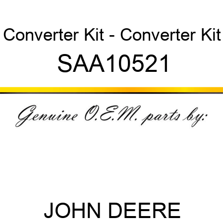 Converter Kit - Converter Kit SAA10521
