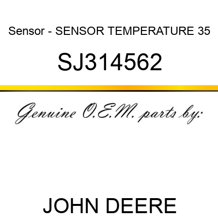 Sensor - SENSOR, TEMPERATURE, 35 SJ314562
