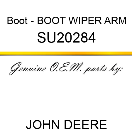 Boot - BOOT, WIPER ARM SU20284
