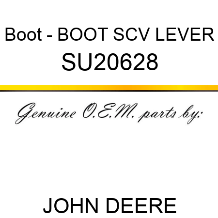 Boot - BOOT, SCV LEVER SU20628