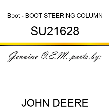 Boot - BOOT, STEERING COLUMN SU21628