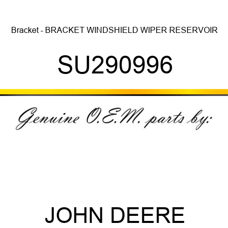 Bracket - BRACKET, WINDSHIELD WIPER RESERVOIR SU290996