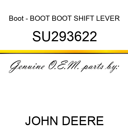 Boot - BOOT, BOOT, SHIFT LEVER SU293622