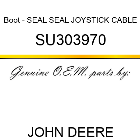 Boot - SEAL, SEAL, JOYSTICK CABLE SU303970