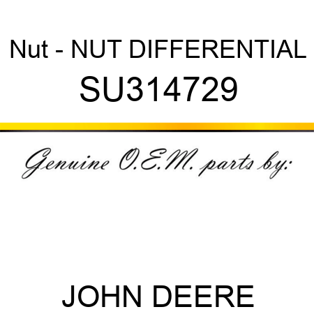Nut - NUT, DIFFERENTIAL SU314729