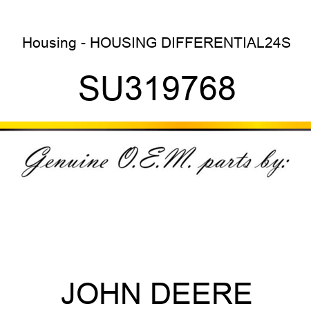 Housing - HOUSING, DIFFERENTIAL,24S SU319768