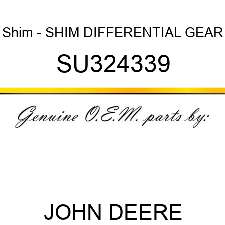 Shim - SHIM, DIFFERENTIAL GEAR SU324339