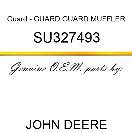 Guard - GUARD, GUARD, MUFFLER SU327493