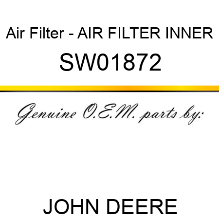 Air Filter - AIR FILTER, INNER SW01872