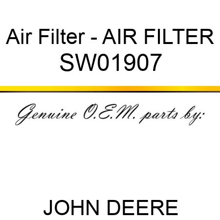 Air Filter - AIR FILTER SW01907