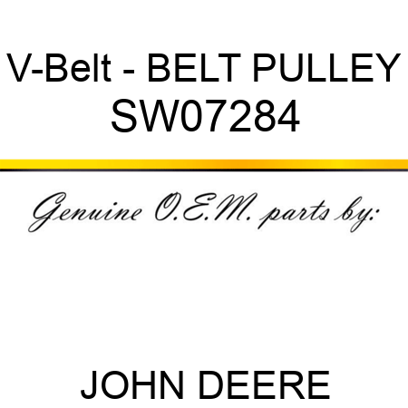 V-Belt - BELT, PULLEY SW07284