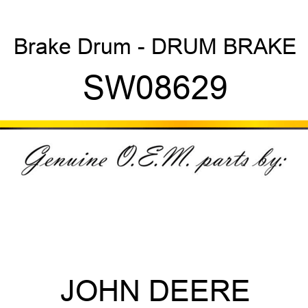 Brake Drum - DRUM, BRAKE SW08629