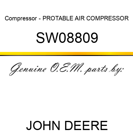 Compressor - PROTABLE AIR COMPRESSOR SW08809