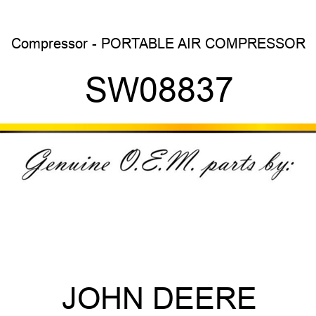 Compressor - PORTABLE AIR COMPRESSOR SW08837
