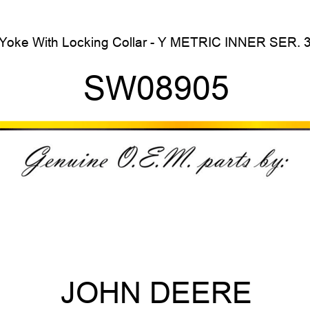 Yoke With Locking Collar - Y METRIC INNER SER. 3 SW08905