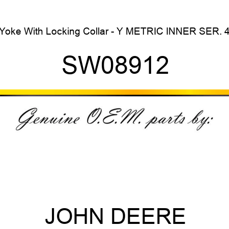 Yoke With Locking Collar - Y METRIC INNER SER. 4 SW08912