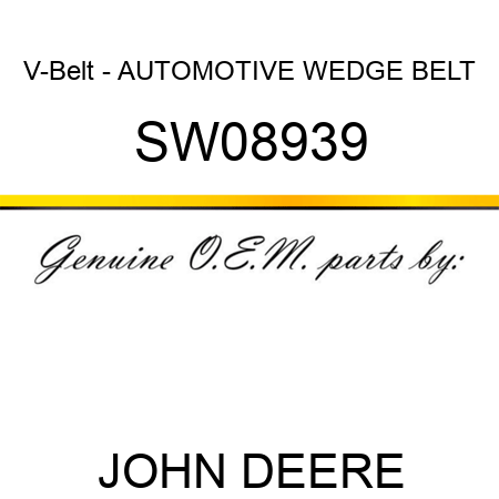 V-Belt - AUTOMOTIVE WEDGE BELT SW08939