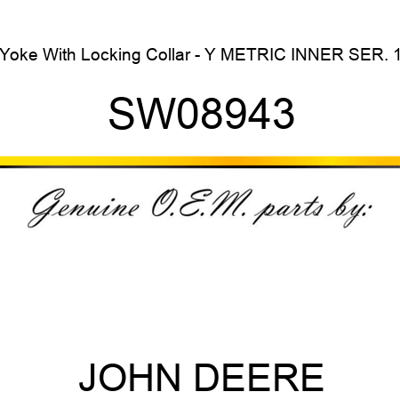 Yoke With Locking Collar - Y METRIC INNER SER. 1 SW08943